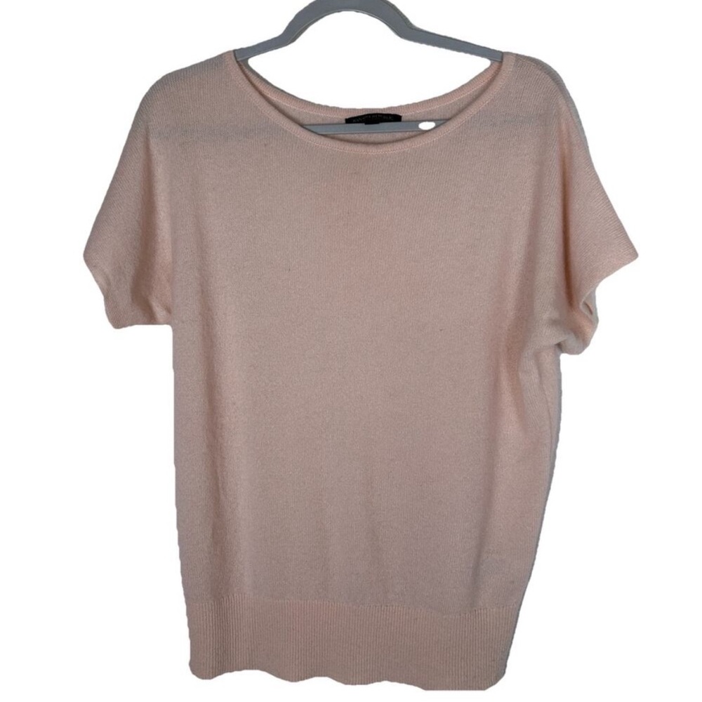 Banana Republic Light Pink Short Sleeve cashmere dolman Crewneck Sweater S